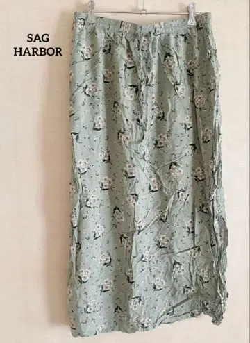 SAG HARBOR 꽃무늬 플레어 롱 스커트 스커트 M 사이즈