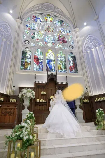 웨딩 베일 화이트 롱