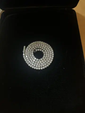 AVALANCHE 테니스 목걸이 3mm 폭 50cm