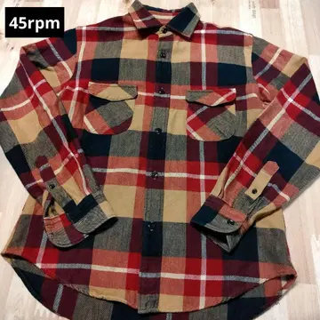45rpm 체크 무늬 코튼 긴팔 셔츠 3