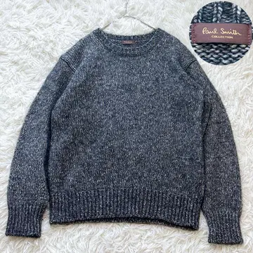 고급 라인 폴스미스 컬렉션 알파카 혼방 크루넥 니트 스웨터