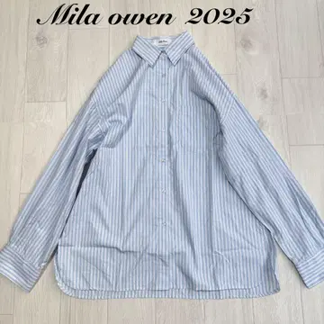 Mila owen 새상품급 커브 루즈 실루엣 와이드 셔츠