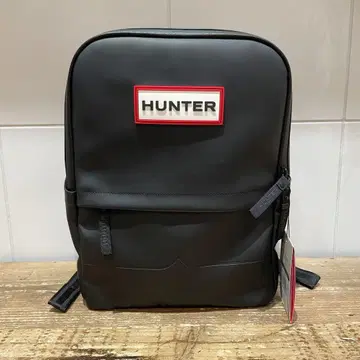 HUNTER 헌터 러버라이즈드 백팩 블랙