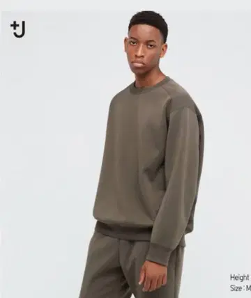 UNIQLO 드라이 스웨트 셔츠 M 사이즈 올리브