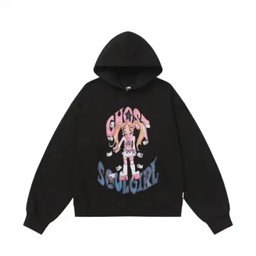 Nice GHOST club SOULGIRL 블랙 후드티