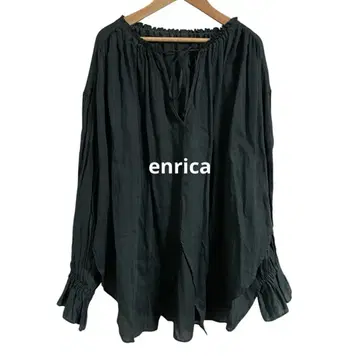 enrica 엔리카 코튼 새틴 볼륨 슬리브 튜닉 2way