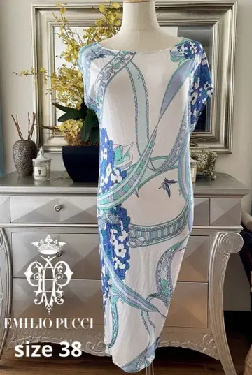 금 택 EMILIO PUCCI 에밀리오 푸치 이탈리아제 원피스 IT38