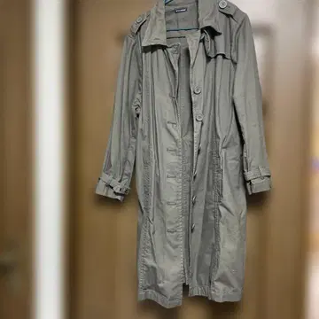 빅 사이즈 METAL WEAR 그레이 트렌치코트