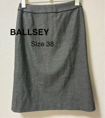 BALLSEY 미디 스커트 블랙 M 사이즈 38 가을/겨울