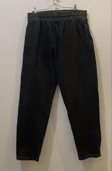 셰프 팬츠 Chef Pants Semiwide Denim Black