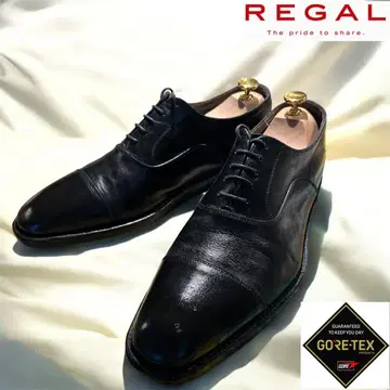 REGAL GORE-TEX 스트레이트 팁 가죽 비즈니스 슈즈