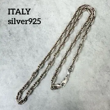 ITALY silver925 이탈리아제 앵커 체인 목걸이 롱
