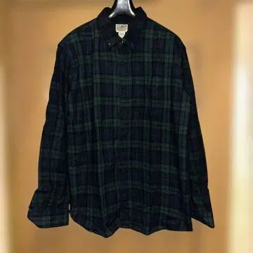 L.L.Bean 긴팔 플란넬 셔츠 블랙워치 트래디셔널 핏