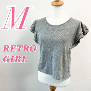 RETRO GIRL 레트로걸 반팔 T셔츠 M 그레이 캐주얼