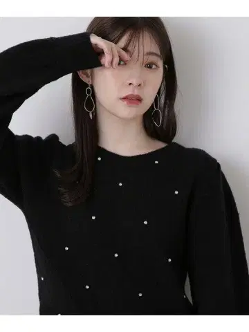 아가일 프론트 비쥬 니트 프로포션