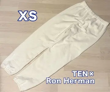 TEN x Ron Herman 별주 콜라보 스웨트 팬츠 XS 화이트
