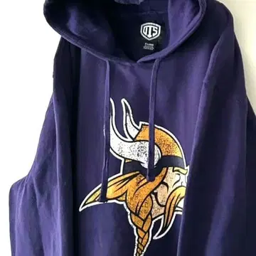 OTS NFL 바이킹스 맨투맨 후드티 XL 퍼플 보라색 구제 의류
