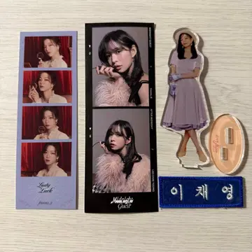 fromis_9 채영 포토그레이 아크릴 스탠드 네임 와펜 세트