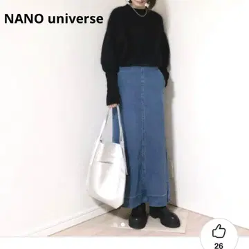 NANO universe 라인 텐셀 데님 스커트