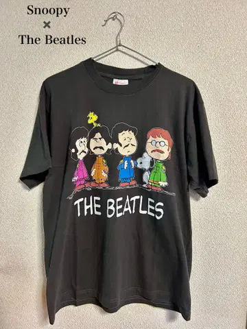 스누피 x 비틀즈 콜라보 T셔츠 size L