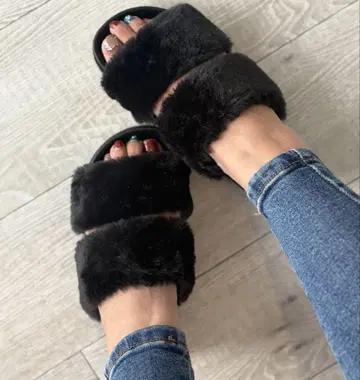 복슬복슬 퍼 샌들