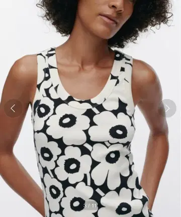 [ 레어 사이즈 XL ] marimekko Uusia Unikko 탱크탑