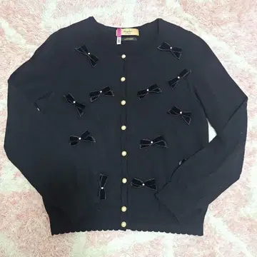 [ 가격 인하 ] Maglie 리본 니트 가디건 9호 사이즈 새상품급