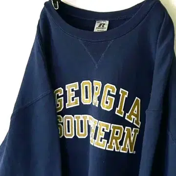 러셀 조지아 서던 맨투맨 트레이닝복 XL 네이비 네이비 컬러 구제 의류