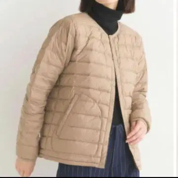 OMNES 고밀도 나일론 이너 다운 노카라 자켓 M