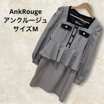 택 포함 미사용 새상품 AnkRouge 앙크루즈 하트 버튼 원피스