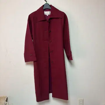 [ 쇼와 레트로 ] Jeune SOBIEN 버건디 롱 코트