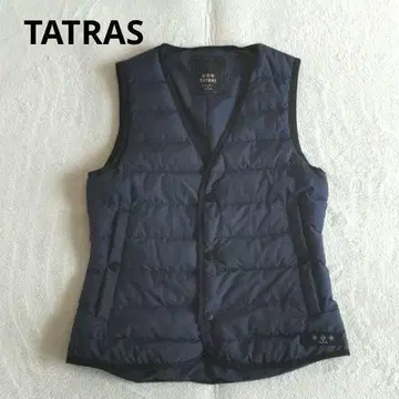 새상품급 타트라스 TATRAS 다운 베스트 사이즈 S 네이비