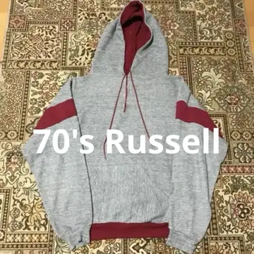 [ 분위기 최고 ] 1970년대~80년대 러셀 풀오버 후드티