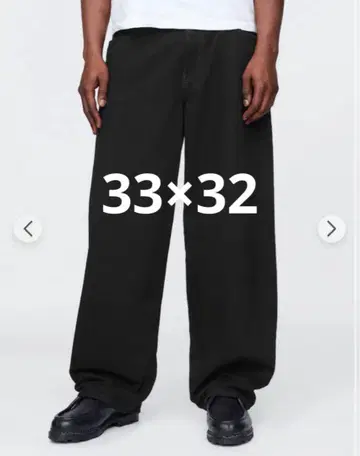 GAP 슈퍼 배기 데님 블랙 33 x 32