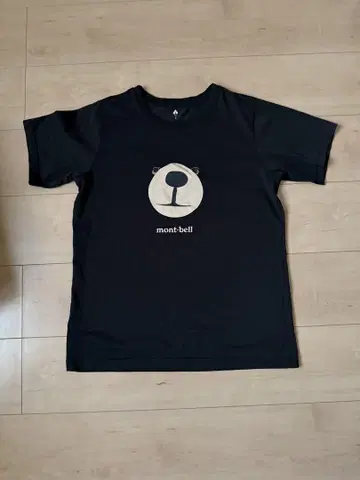mont-bell 블랙 T셔츠 L 사이즈 여성용 커플 등산