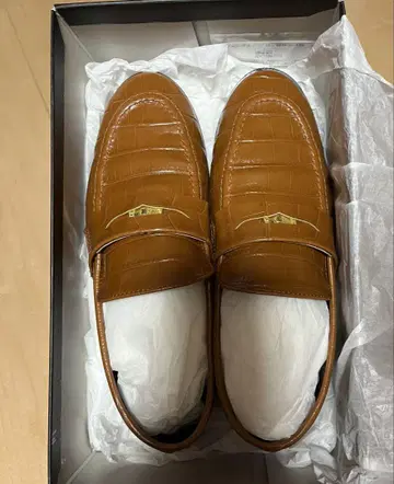 ADAM ET ROPE 브라운 크로커다일 로퍼