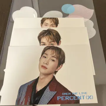 ONEW THE LIVE PERCENT(%) 온유 혜택 엽서 3장
