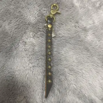 가죽 스터드 키링 22cm