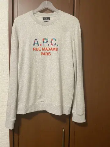 A.P.C. 그레이 맨투맨 트레이닝복