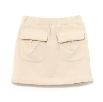 andmary Mary logo fleece skirt ivory