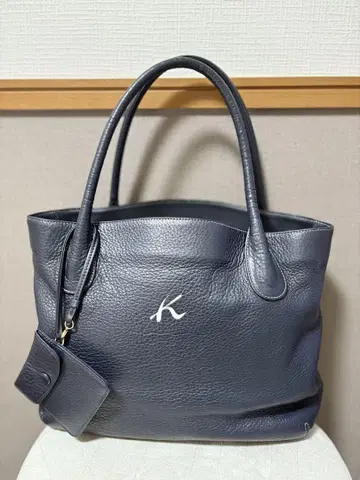 새상품급 키타무라 가죽 토트백 카드 케이스 포함