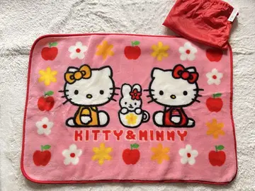 레어 희귀! 새상품 1998년 산리오 헬로키티 미미 무릎 담요