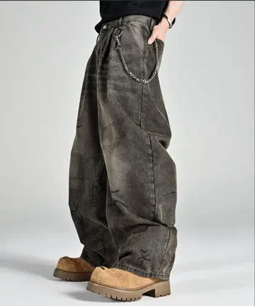 vintage make wide tapered denim