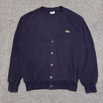 Lacoste 라코스테 문자 악어 코튼 가디건 네이비 사이즈 4