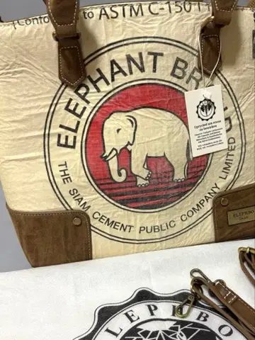ELEPHANT BRAND 미사용 새상품 토트백 캠퍼스와 가죽제