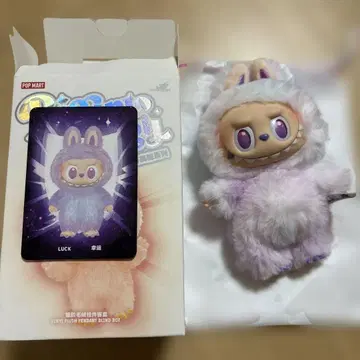 POPMART LABUBU 에너지 라부부 보라색 LUCK
