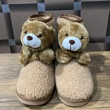 복슬복슬 봉제 인형 어그 부츠 곰 LL 사이즈 27cm