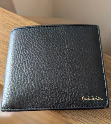 Paul Smith 블랙 가죽 접이식 지갑 [미사용/박스 포함]