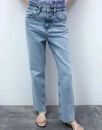 ZARA* 하이웨스트 스트레이트 데님 팬츠