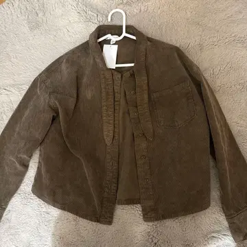 브라운 숏 기장 자켓
